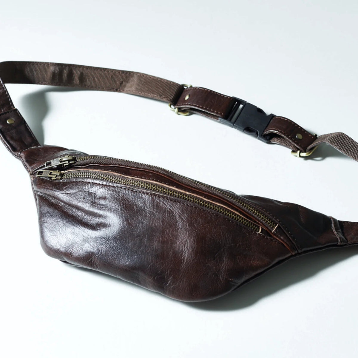 Atlas heritage Street Crossbody Bag – Sleek, Stylish, and Functional fanny pack bum bag - Brooklyn Leather goods