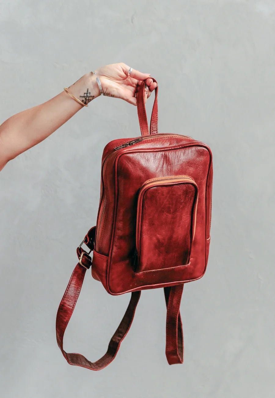 Atlas Nomadic Leather Backpack – Soft Veg-Tanned Leather - Brooklyn Leather goods