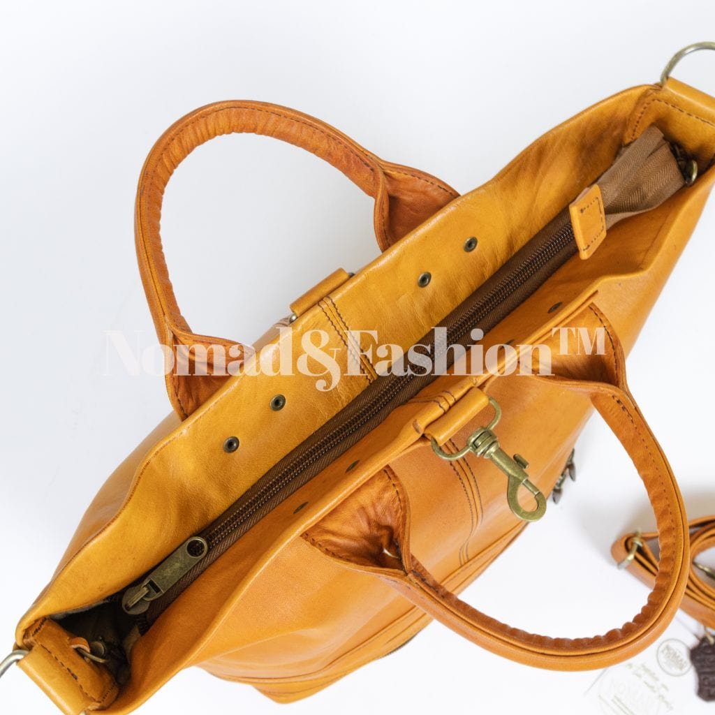 Handmade Leather Bucket Bag-Safari collection - Brooklyn Leather goods