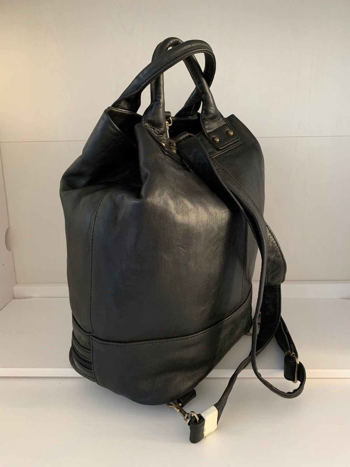Handmade Leather Bucket Bag-Safari collection - Brooklyn Leather goods