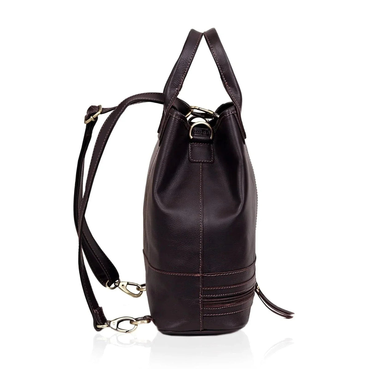 Handmade Leather Bucket Bag-Safari collection - Brooklyn Leather goods