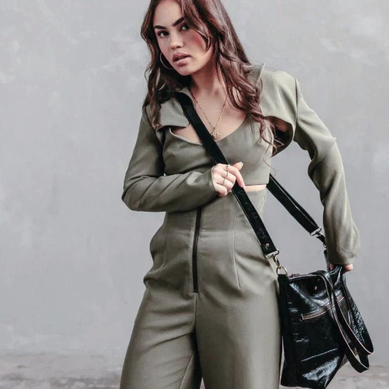 Mogador Leather Tote Shoulder Bag – Premium Handmade Carryall with Crossbody Strap - Brooklyn Leather goods