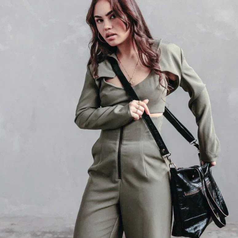 Mogador Leather Tote Shoulder Bag – Premium Handmade Carryall with Crossbody Strap