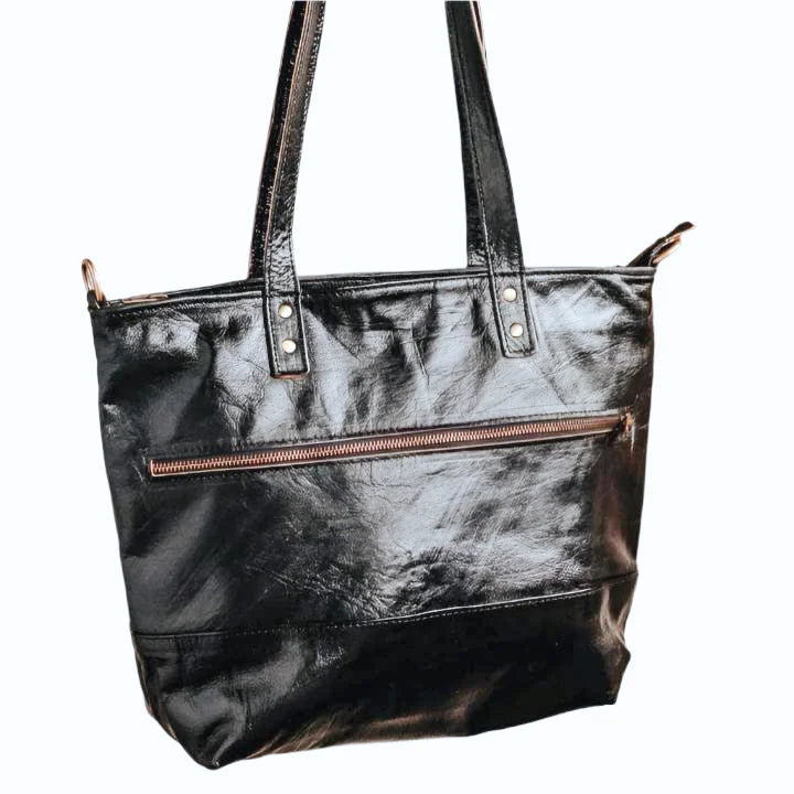 Mogador Leather Tote Shoulder Bag – Premium Handmade Carryall with Crossbody Strap