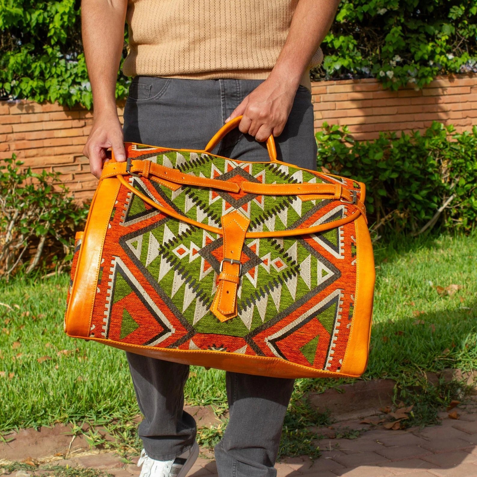 Atlas Heritage Kilim Bag Large Carry On - Brooklyn Leather goods