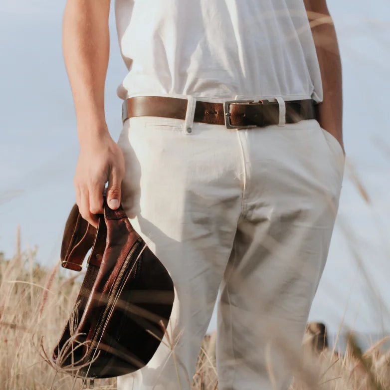 Atlas heritage Street Crossbody Bag – Sleek, Stylish, and Functional fanny pack bum bag - Brooklyn Leather goods