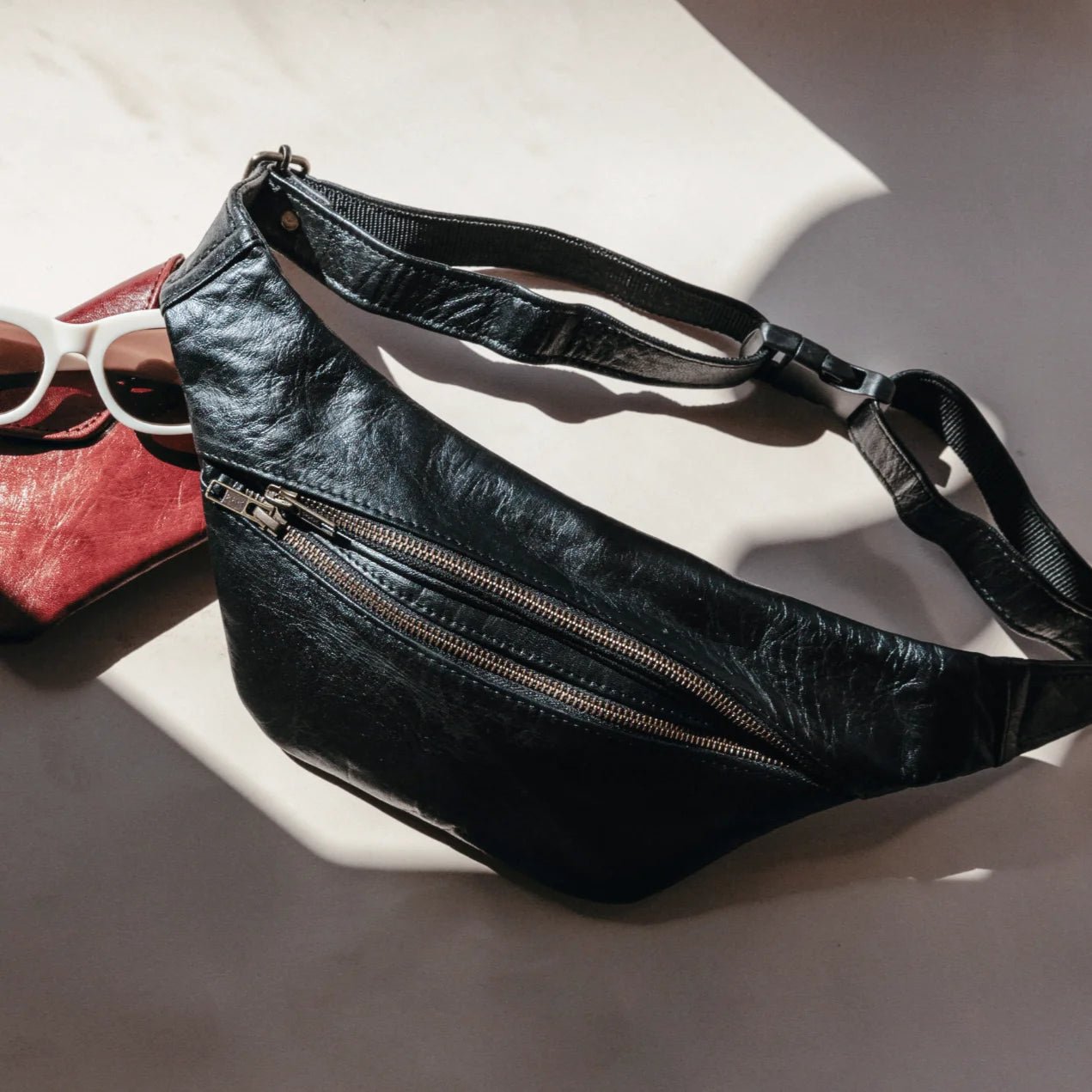 Atlas heritage Street Crossbody Bag – Sleek, Stylish, and Functional fanny pack bum bag - Brooklyn Leather goods