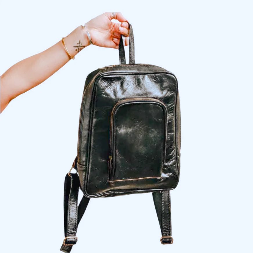 Atlas Nomadic Leather Backpack – Soft Veg-Tanned Leather - Brooklyn Leather goods