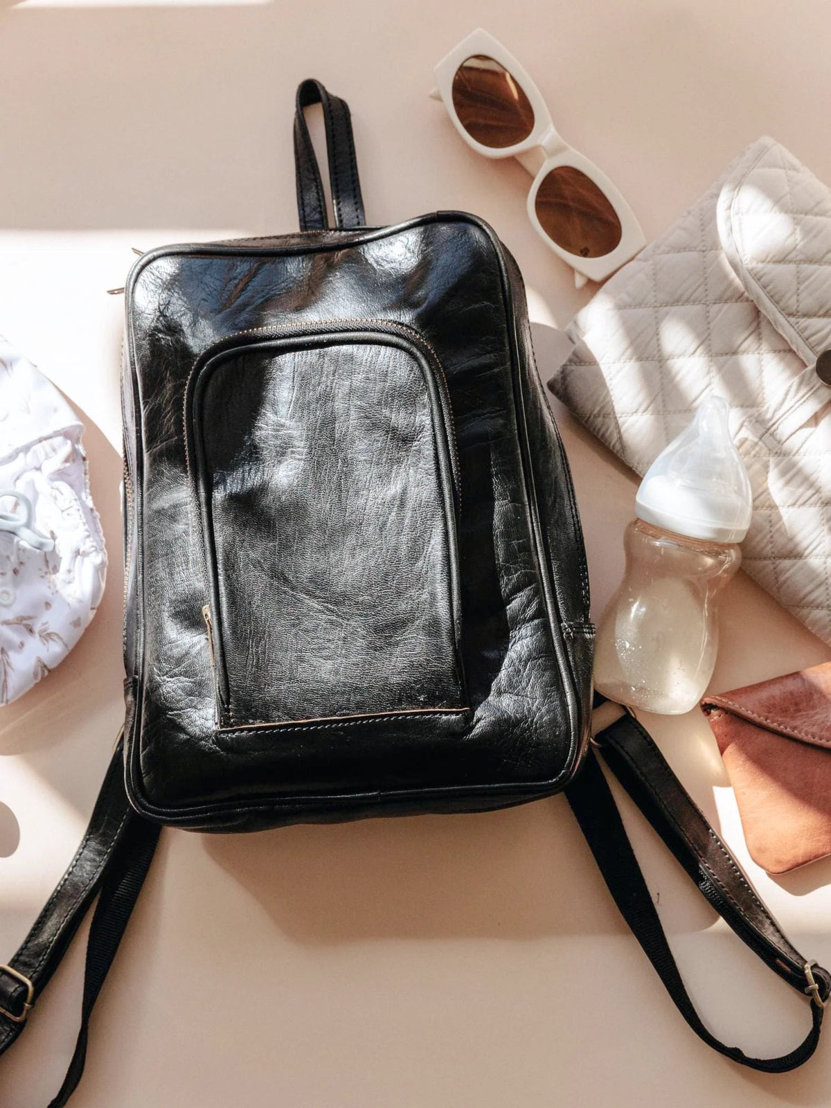Atlas Nomadic Leather Backpack – Soft Veg-Tanned Leather - Brooklyn Leather goods