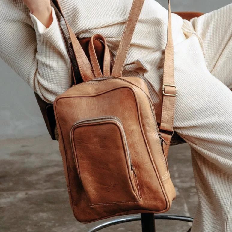 Atlas Nomadic Leather Backpack – Soft Veg-Tanned Leather - Brooklyn Leather goods