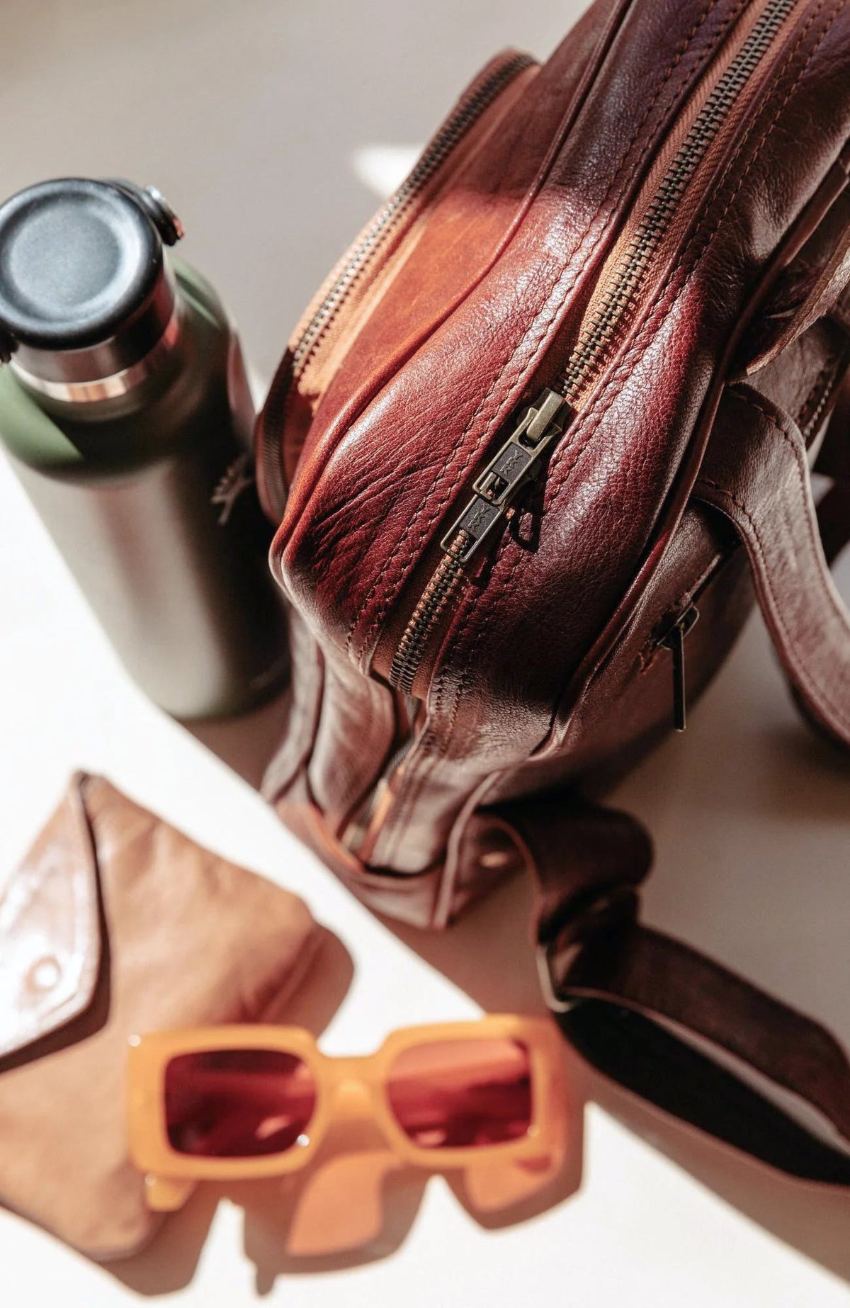 Atlas Nomadic Leather Backpack – Soft Veg-Tanned Leather - Brooklyn Leather goods