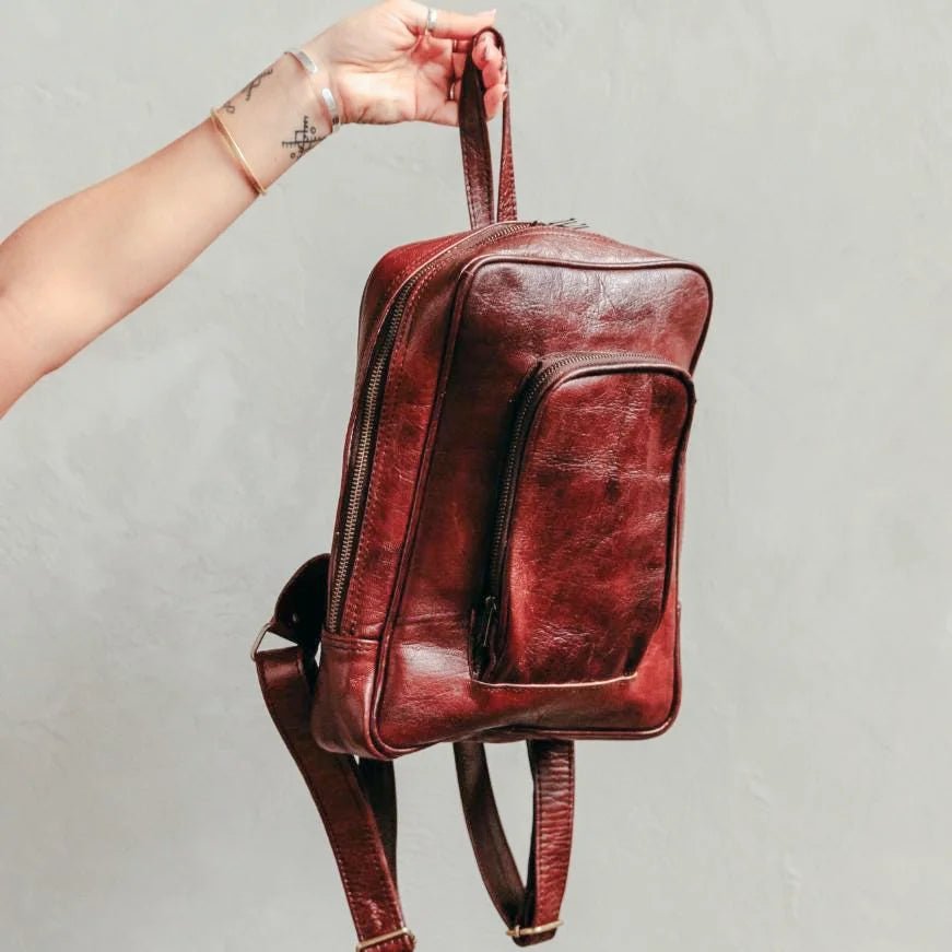 Atlas Nomadic Leather Backpack – Soft Veg-Tanned Leather - Brooklyn Leather goods