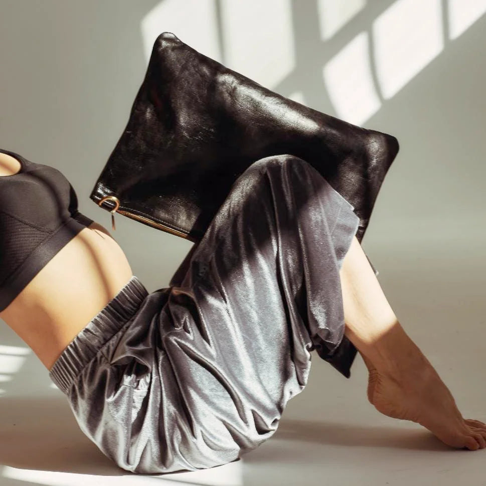 Canyon Gypsy Oversized Leather Clutch – Handmade Minimalist Design