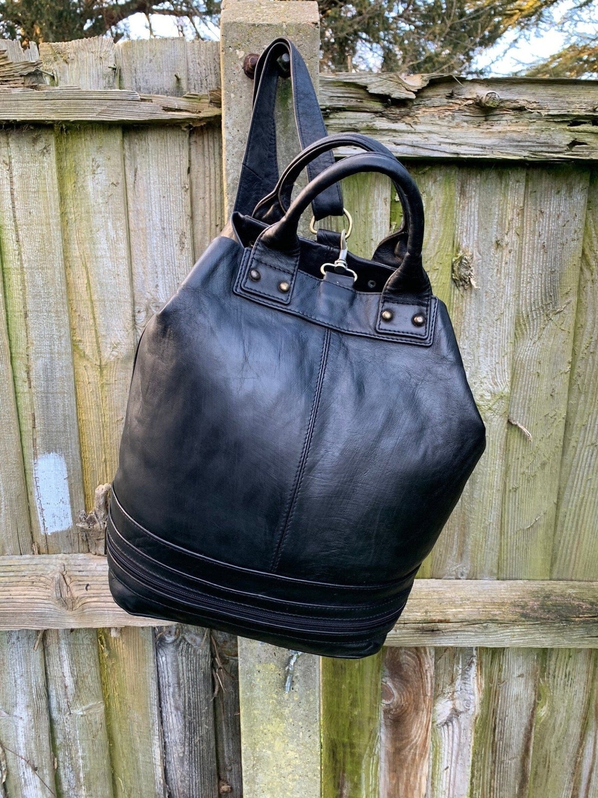 Handmade Leather Bucket Bag-Safari collection - Brooklyn Leather goods
