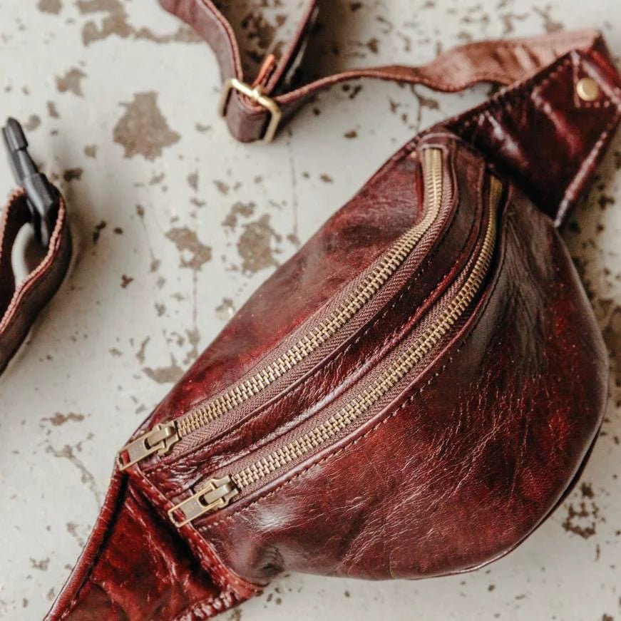 Marrakech Nomad Leather Crossbody Bag – Stylish & Functional Fanny Pack - Brooklyn Leather goods