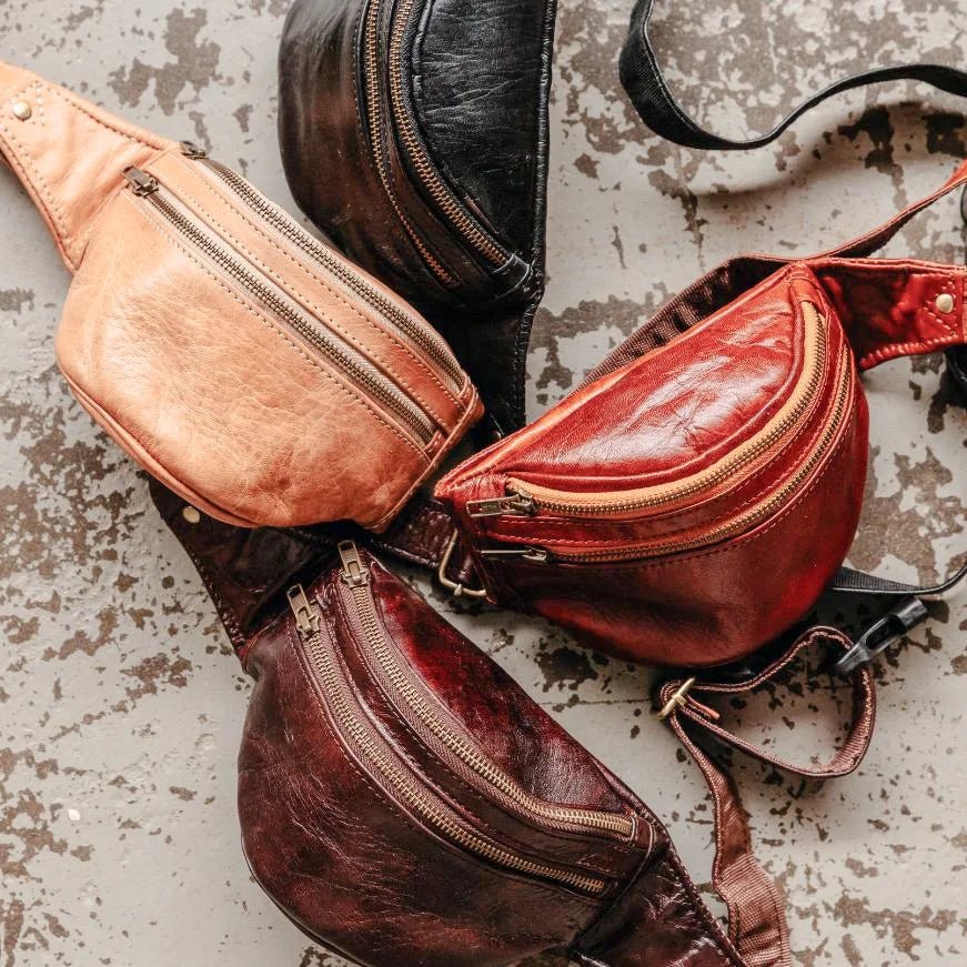 Marrakech Nomad Leather Crossbody Bag – Stylish & Functional Fanny Pack - Brooklyn Leather goods