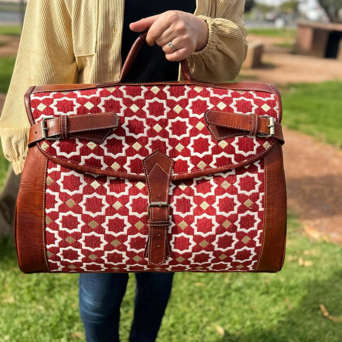 Nomad Heritage Leather Duffle Bag - Weekender Carry-On - Brooklyn Leather goods