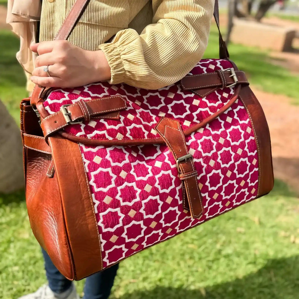 Nomad Heritage Leather Duffle Bag - Weekender Carry-On - Brooklyn Leather goods