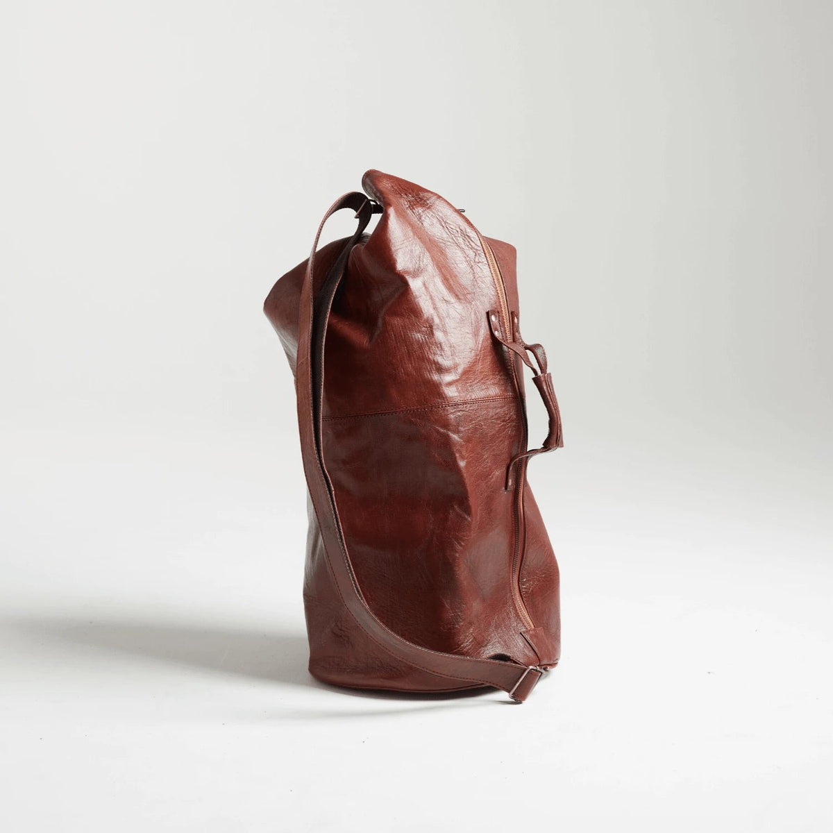 Nomadic Ranger Duffle Sack – Military Leather Duffel Bag Dual access points, YKK zips - Brooklyn Leather goods