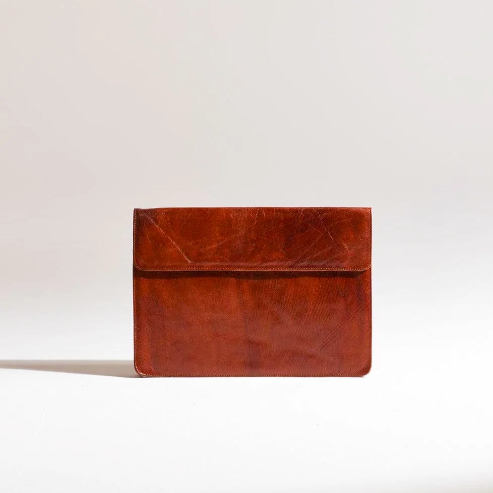 Nomadic Leather Laptop Sleeve – Handmade 15-Inch Laptop Cove