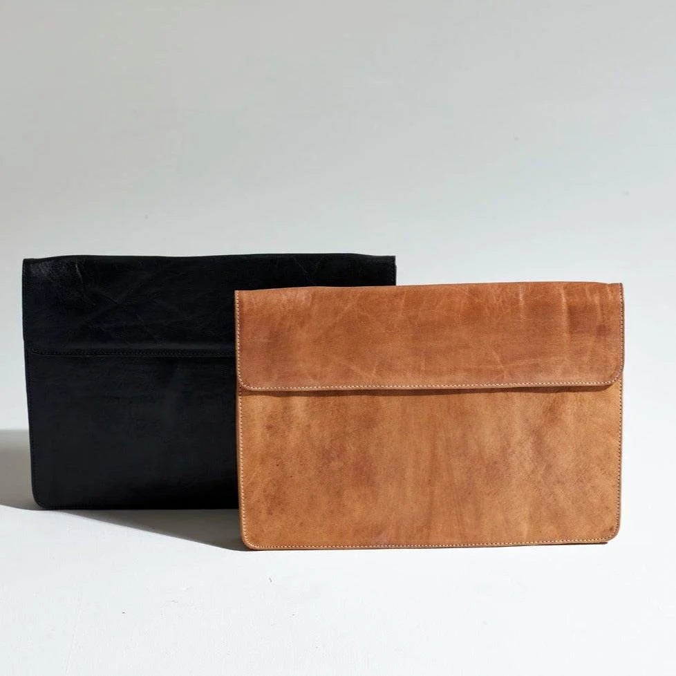 Nomadic Leather Laptop Sleeve – Handmade 15-Inch Laptop Cove