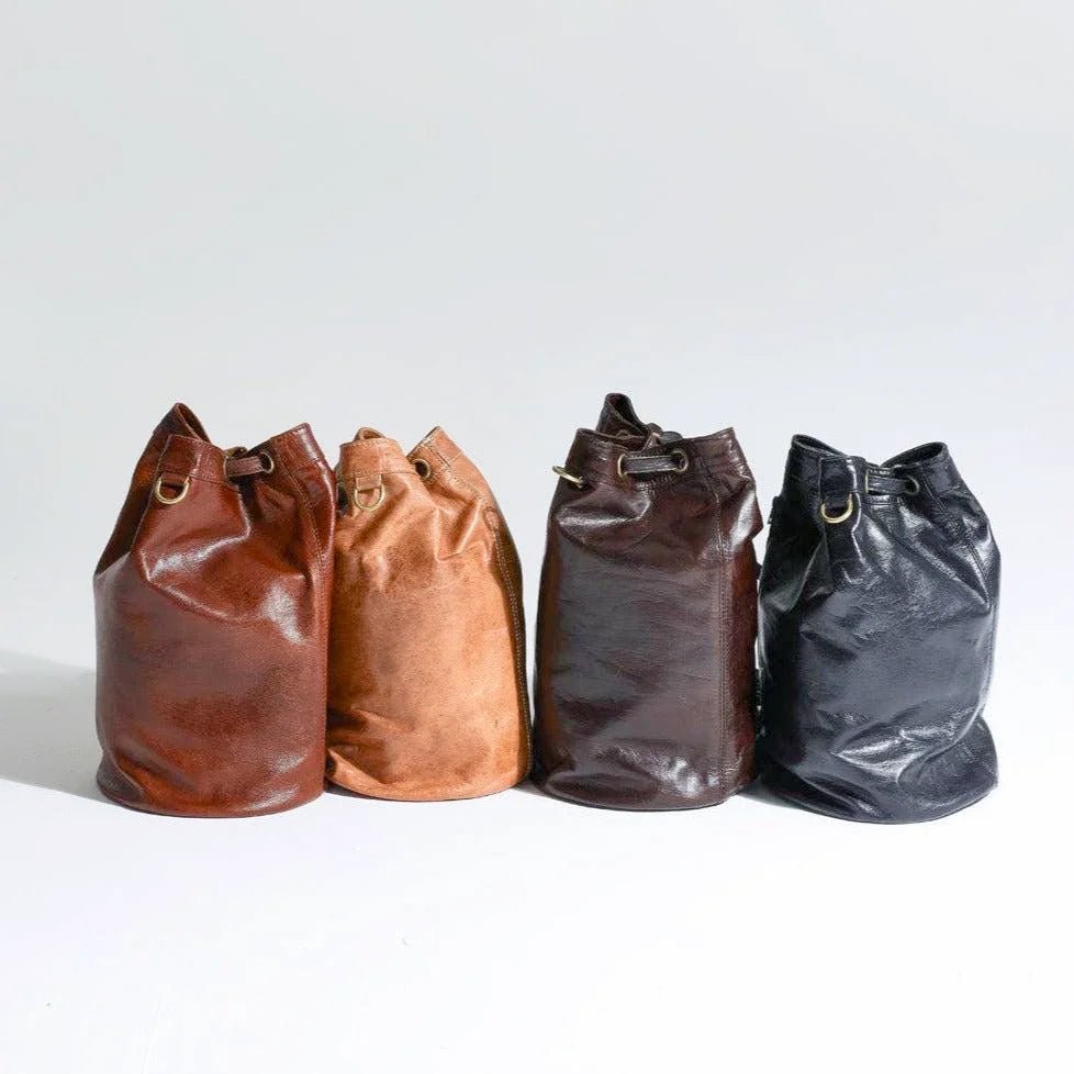 Sahara Bucket Bag 3-in-1 Multifunctional Leather Crossbody & Backpack - Brooklyn Leather goods
